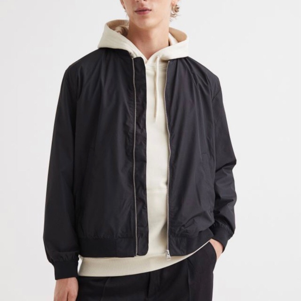 H&M Black Bomber Jacket